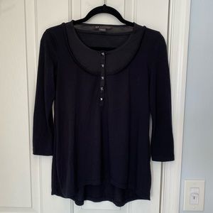 A/X Armani Exchange black blouse. XS